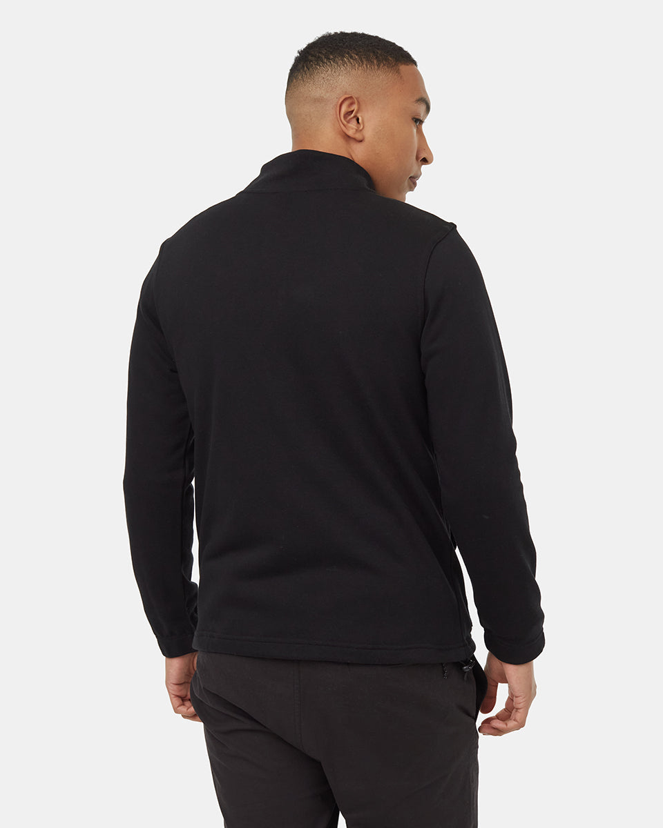 Tentree Men's TreeTerry Bungie Full Zip - Meteorite Black