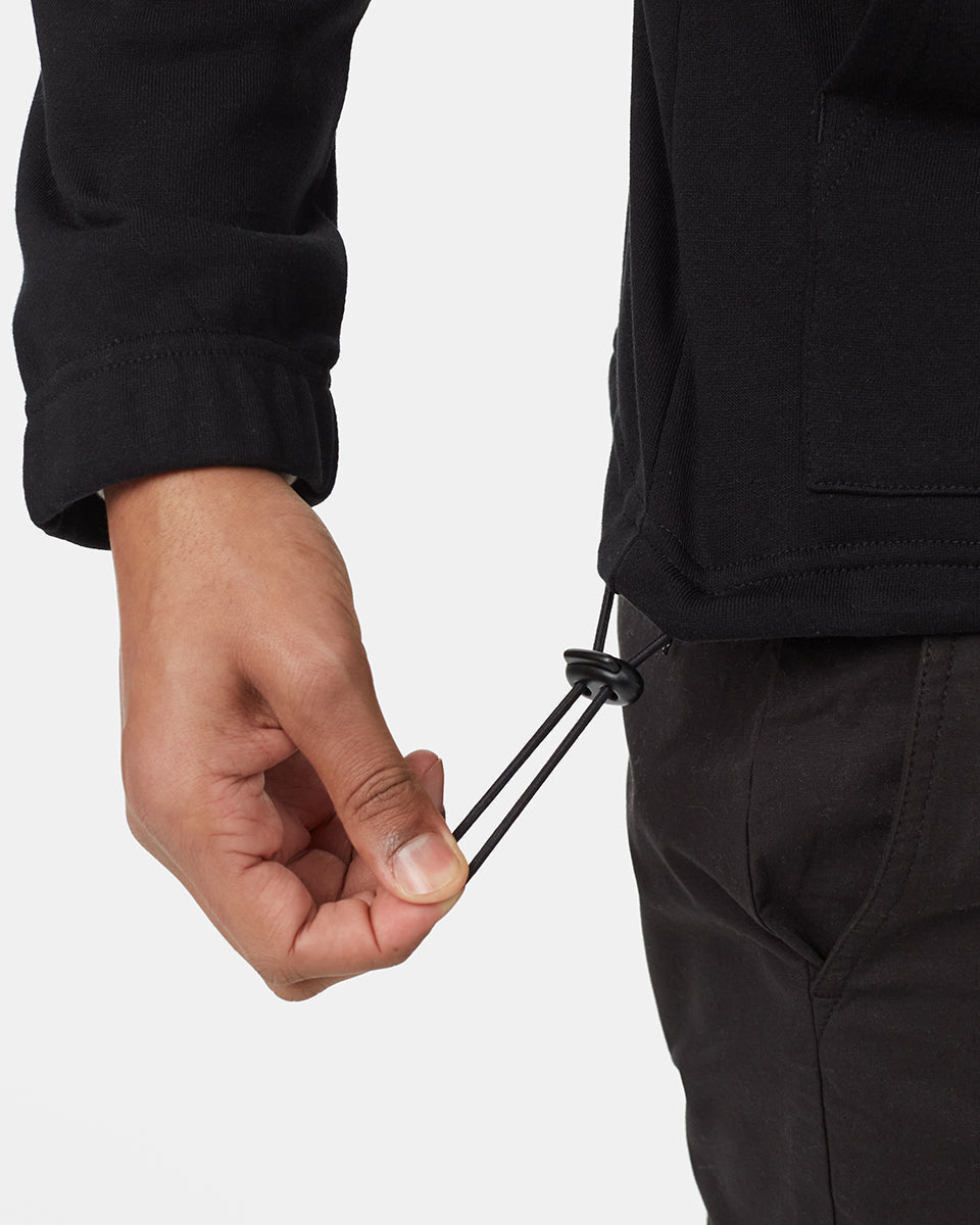 Tentree Men's TreeTerry Bungie Full Zip - Meteorite Black