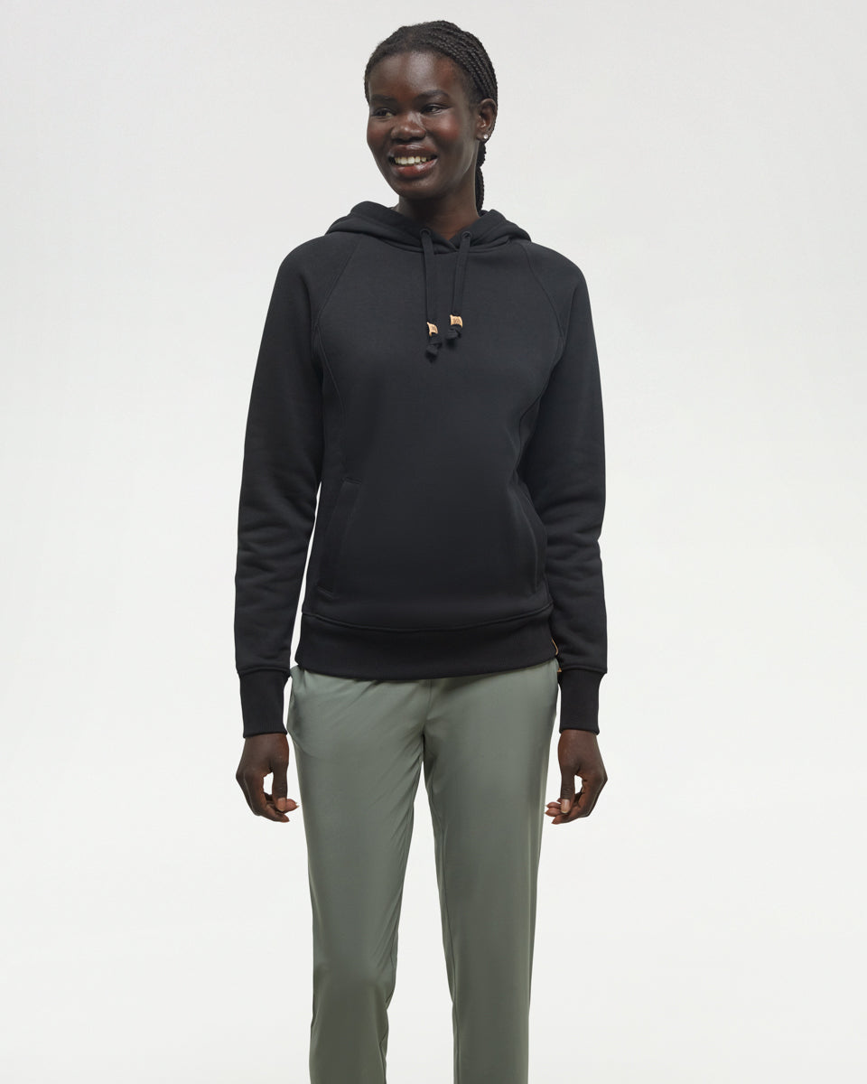 Tentree Women's Elm Hoodie - Meteorite Black
