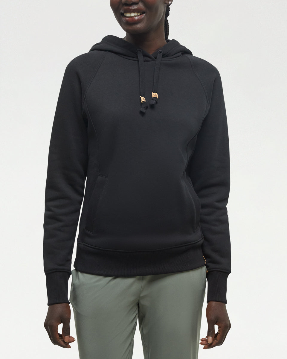 Tentree Women's Elm Hoodie - Meteorite Black
