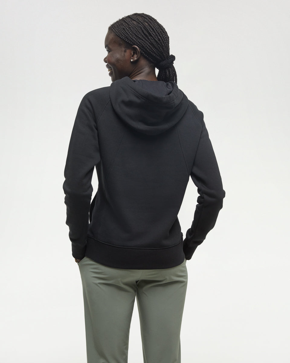 Tentree Women's Elm Hoodie - Meteorite Black