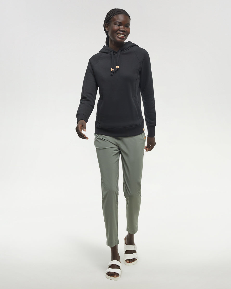 Tentree Women's Elm Hoodie - Meteorite Black