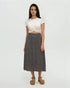 Tentree Women's Yaletown Skirt - Meteorite Black Scattered Dot