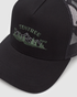 Tentree Backwoods Embroidery Altitude Hat - Meteorite Black Ashwood