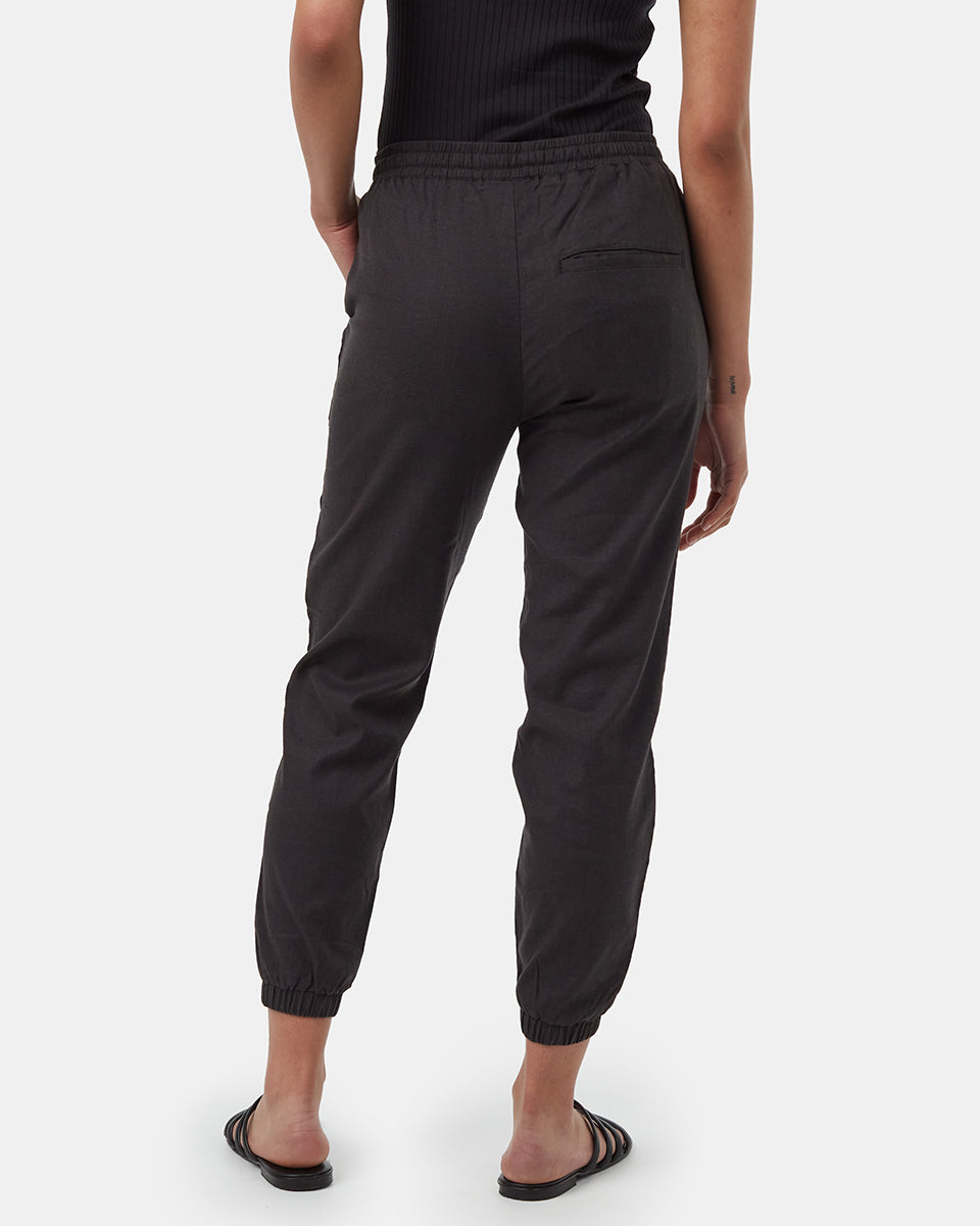 Tentree Women's Hemp Tencel Jogger - Meteorite Black