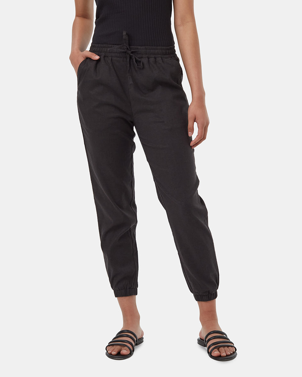 Tentree Women's Hemp Tencel Jogger - Meteorite Black