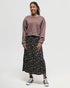 Tentree Women's Yaletown Skirt - Meteorite Black Blossom