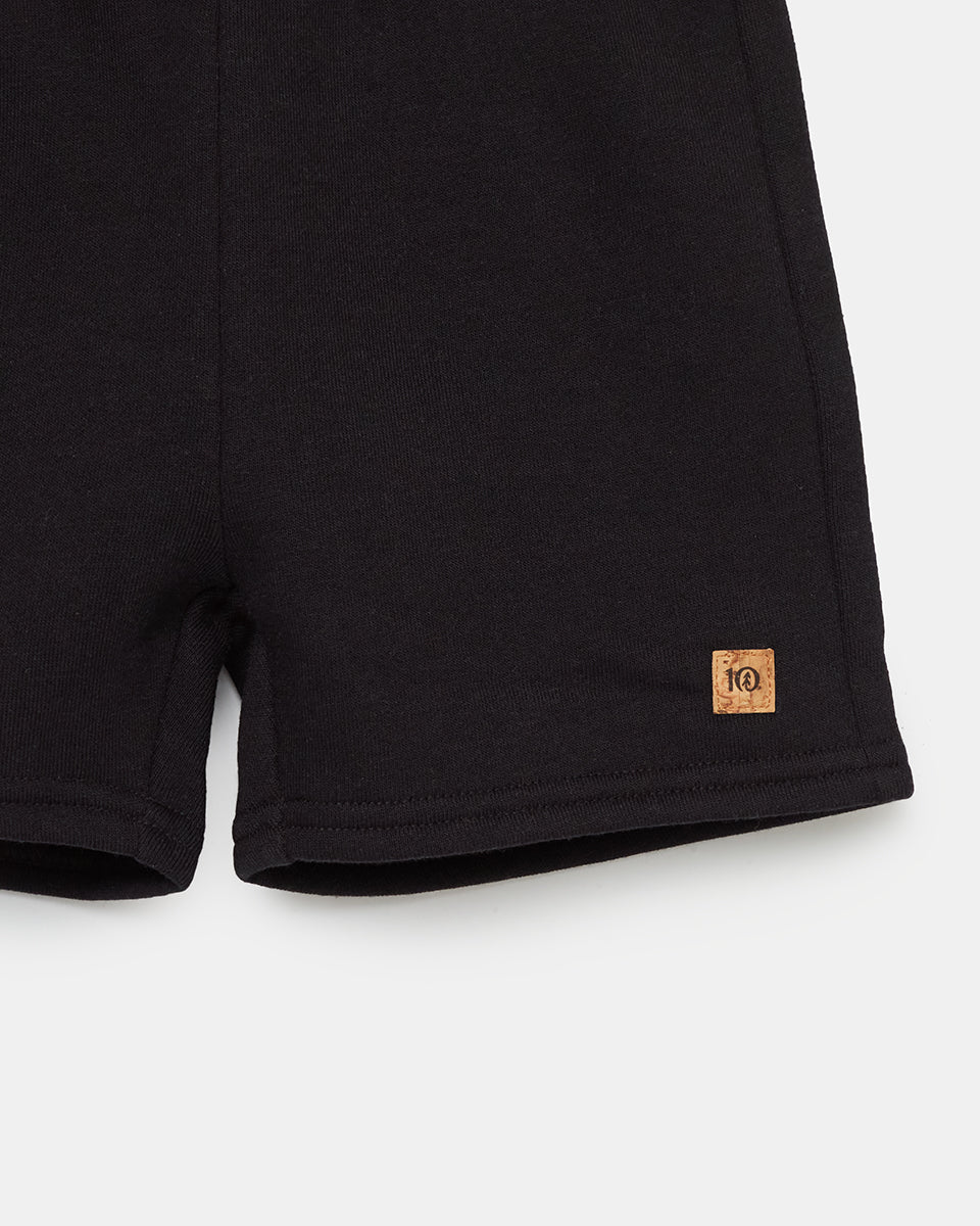 Tentree Kids TreeFleece Short - Meteorite Black