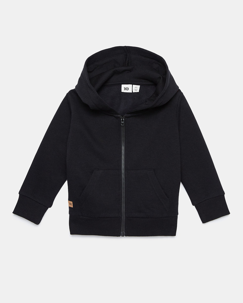 Tentree Kids Treefleece Zip Hoodie - Meteorite Black