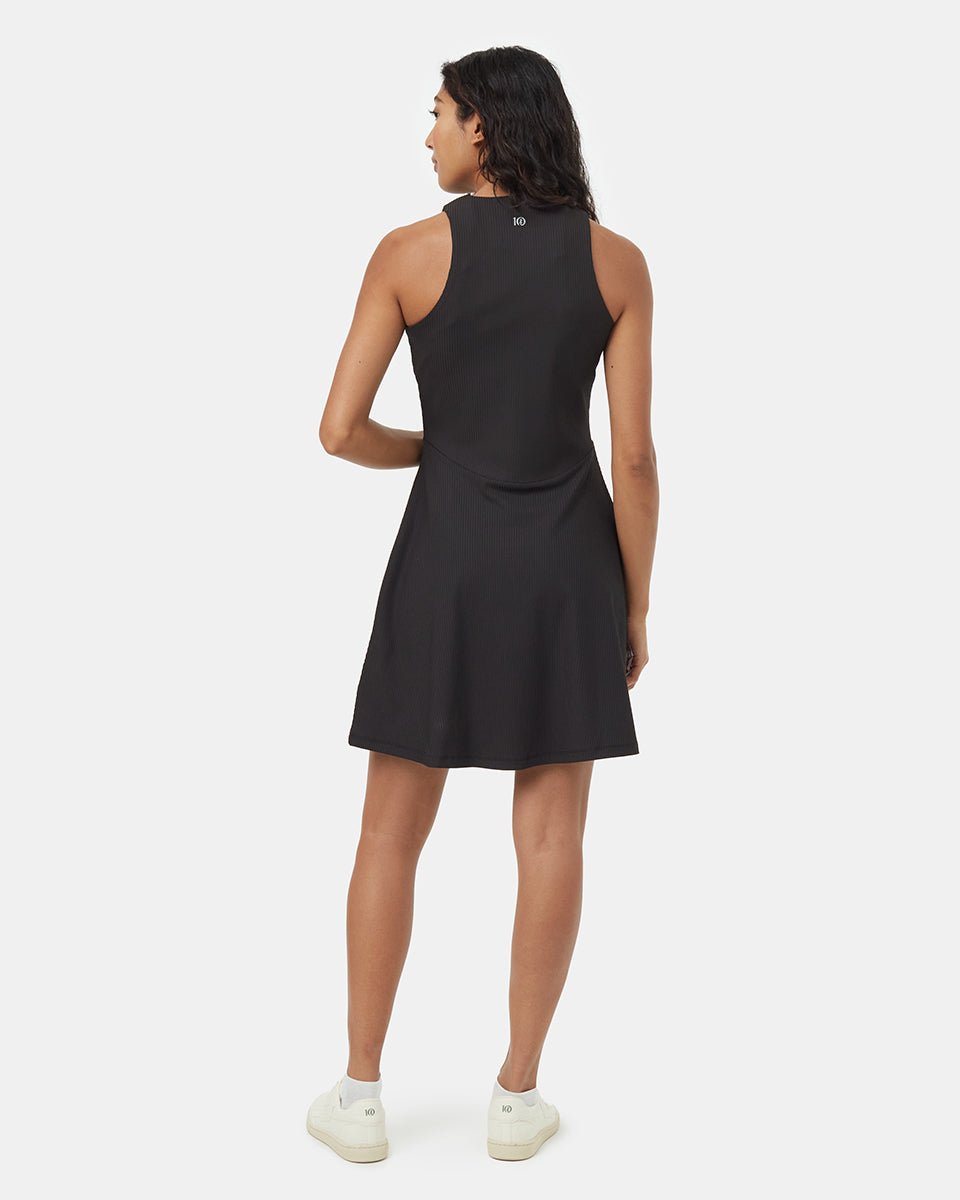 Tentree Women's TechRib Dress - Meteorite Black