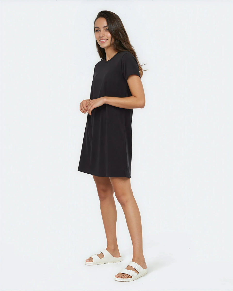 Tentree Women's TreeBlend T-Shirt Dress - Meteorite Black
