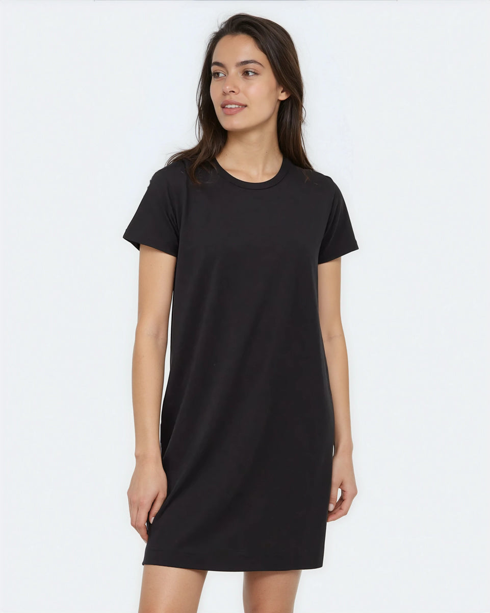 Tentree Women's TreeBlend T-Shirt Dress - Meteorite Black