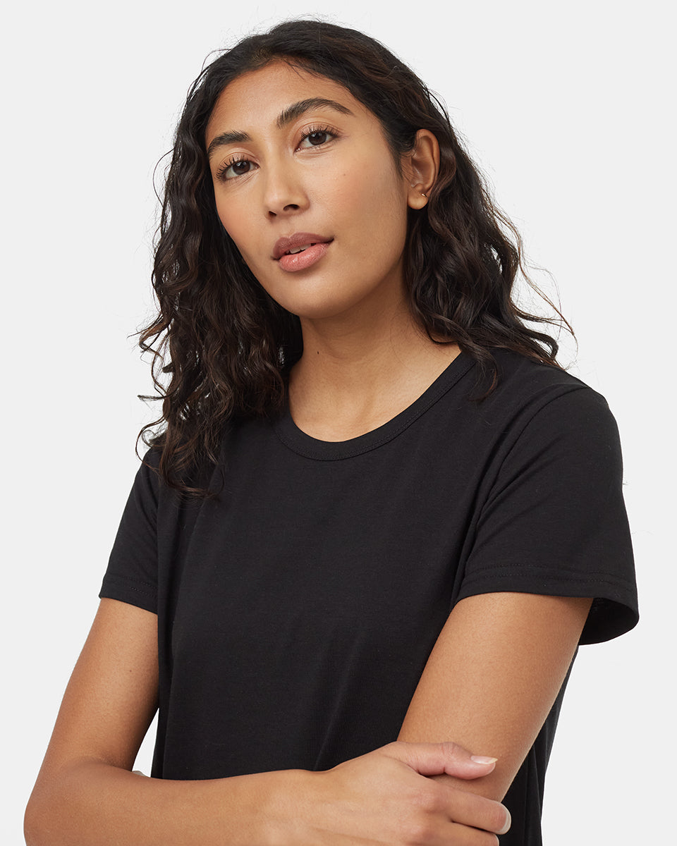 Tentree Women's TreeBlend T-Shirt Dress - Meteorite Black