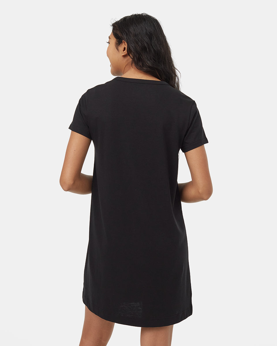 Tentree Women's TreeBlend T-Shirt Dress - Meteorite Black