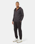 Tentree Men's Active Soft Knit Zip Up - Meteorite Black Obsidian Melange