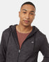 Tentree Men's Active Soft Knit Zip Up - Meteorite Black Obsidian Melange