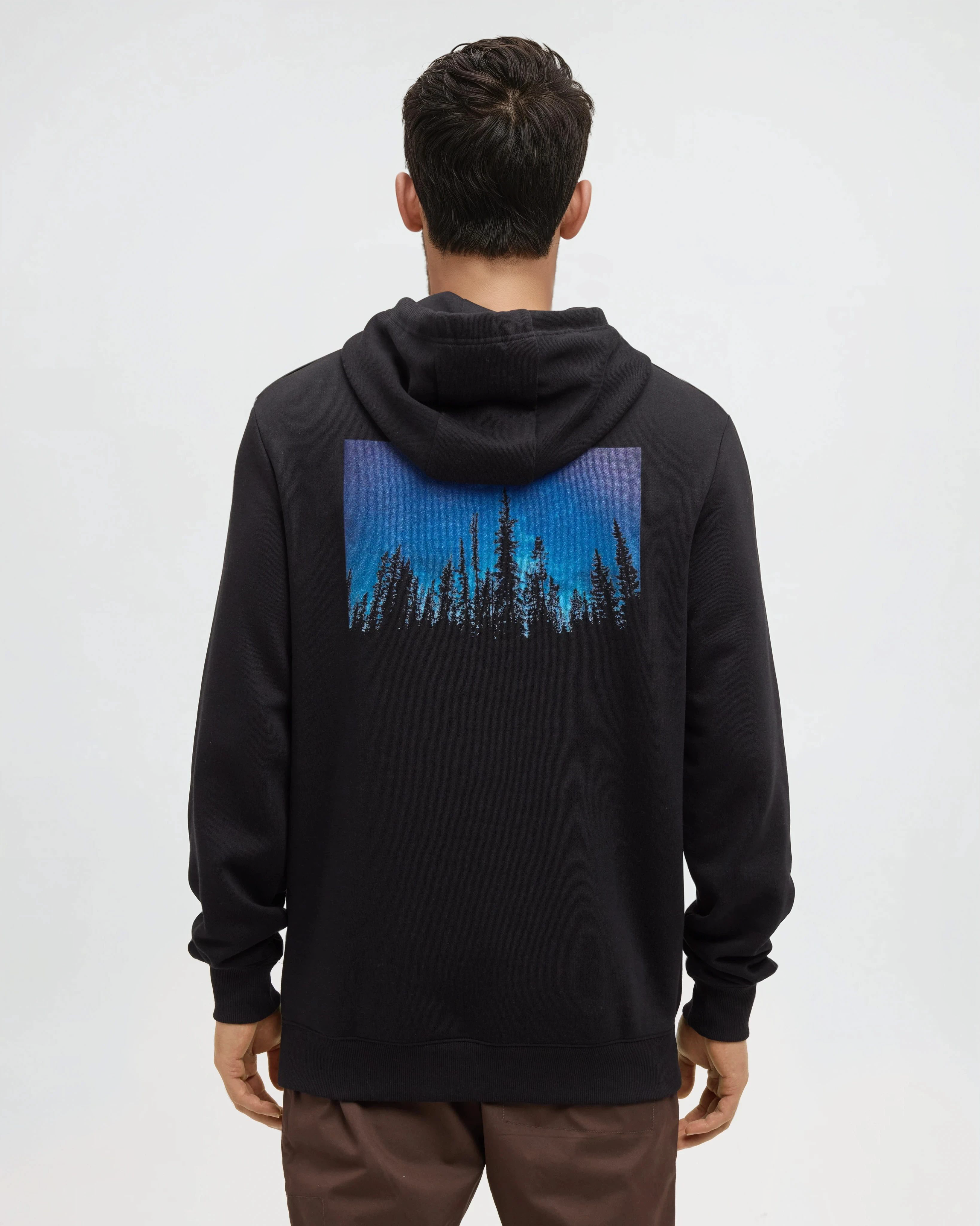 Tentree Men's Parks Midnight Forest Hoodie - Meteorite Black Midnight Forest