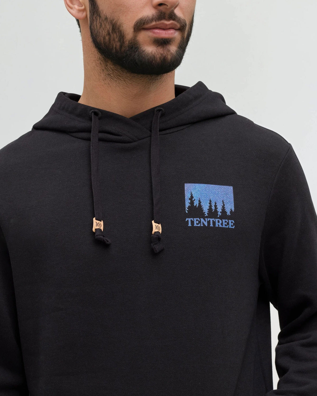 Tentree Men's Parks Midnight Forest Hoodie - Meteorite Black Midnight Forest