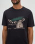 Tentree Men's Parks Landscape Relaxed T-Shirt - Meteorite Black Pine Green