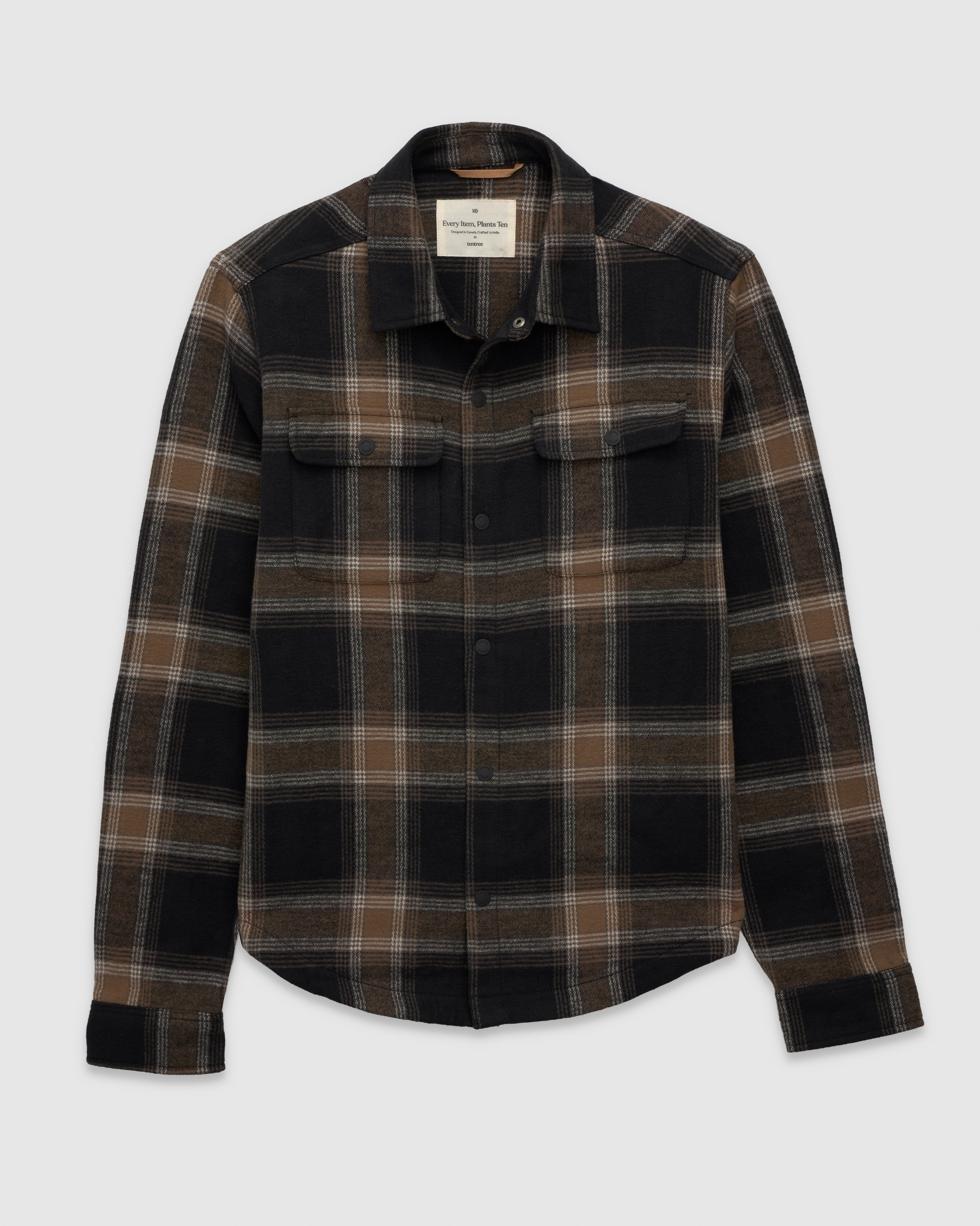 Tentree Men's Willingdon Jacket - Meteorite Black Lumber Plaid