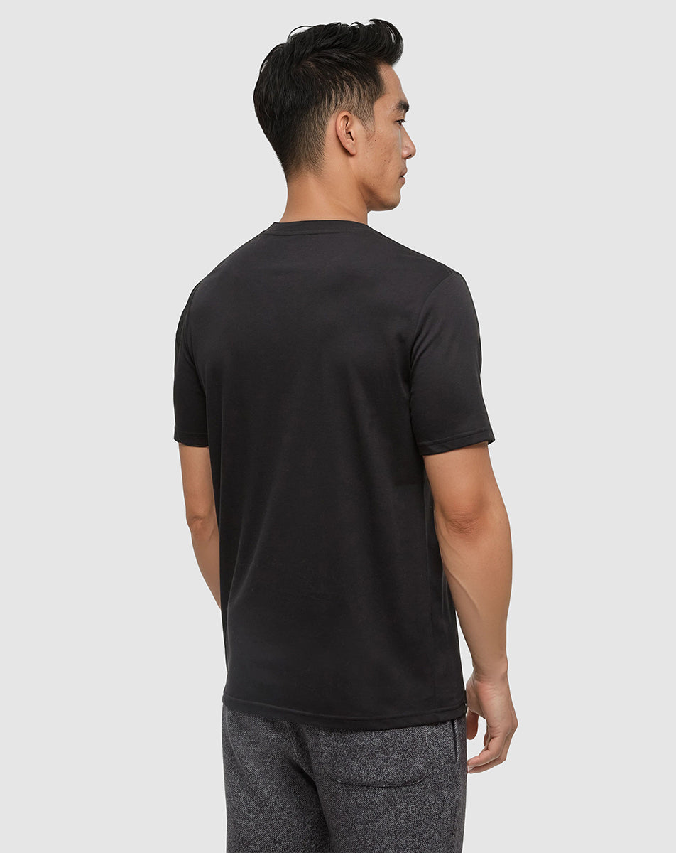 Tentree Men's Mountain Scenic T-Shirt - Meteorite Black