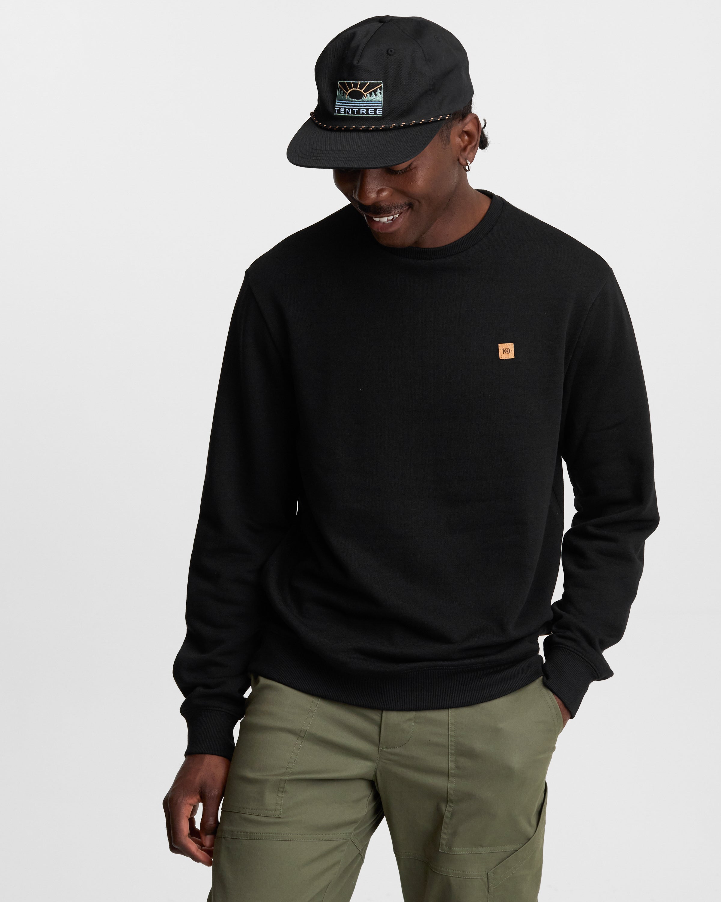 Tentree Reynard Crew - Meteorite Black
