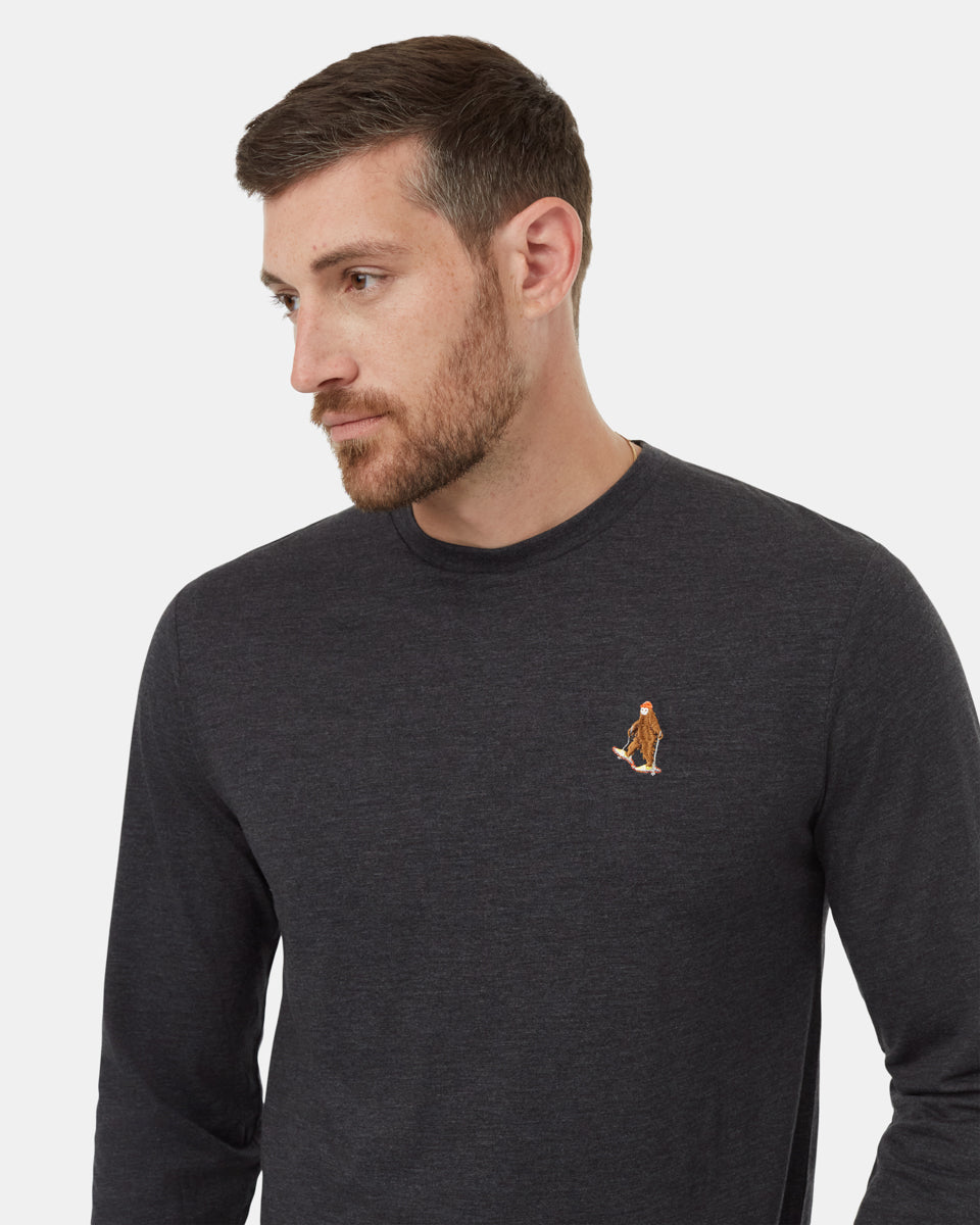 Tentree Men's Sasquatch Longsleeve - Meteorite Black Heather