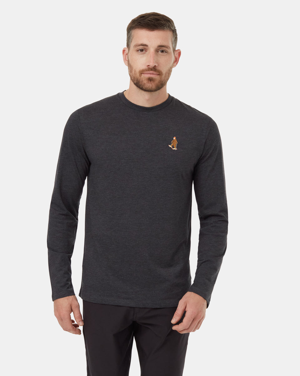 Tentree Men's Sasquatch Longsleeve - Meteorite Black Heather