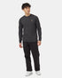 Tentree Men's Hemp Classic Henley Longsleeve - Meteorite Black Heather