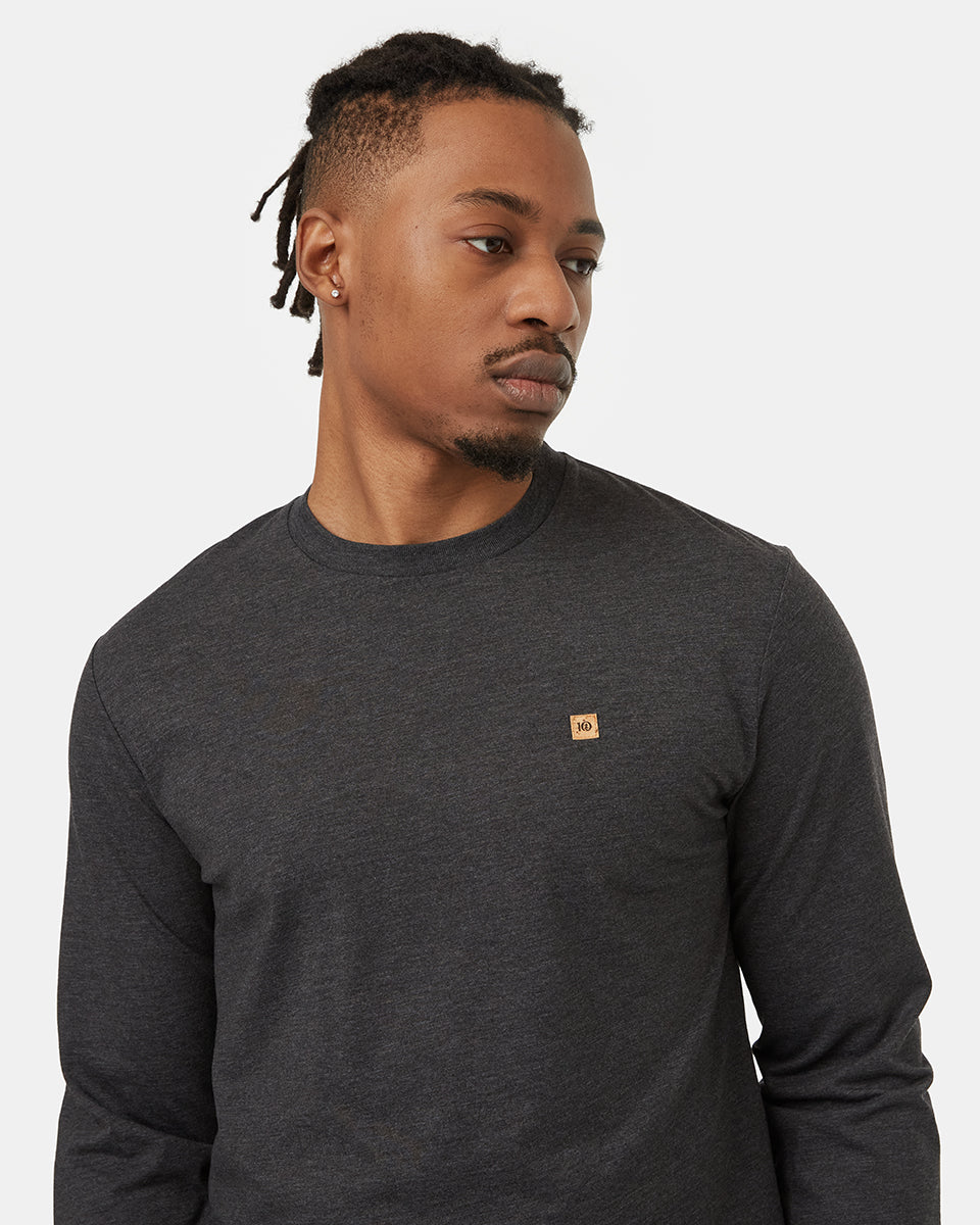 Tentree TreeBlend Baker Longsleeve - Meteorite Black Heather