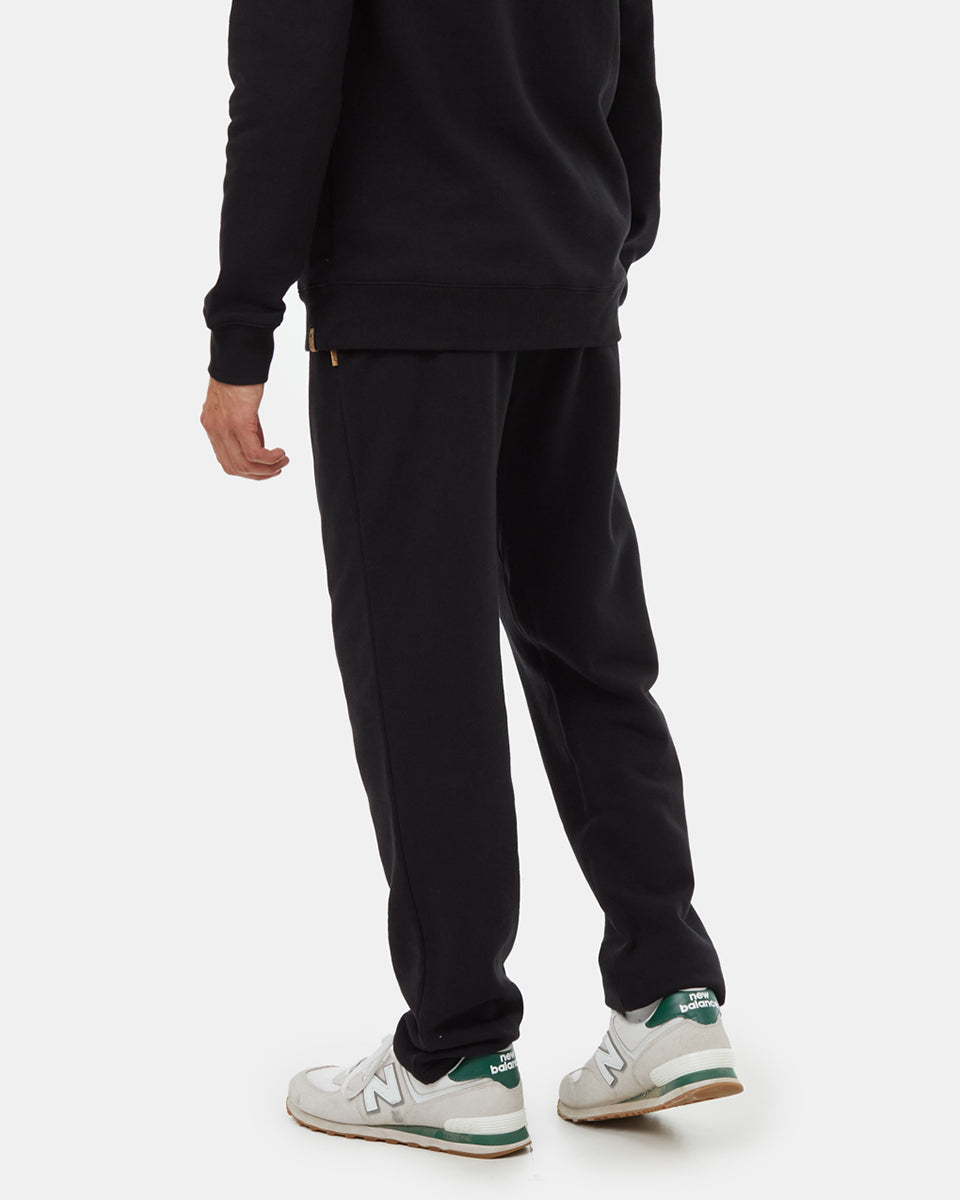Tentree Men's TreeFleece Straight Leg Sweatpant - Meteorite Black