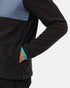 Tentree Men's Recycled MicroFleece Contrast Full Zip - Meteorite Black Vintage Blue-E