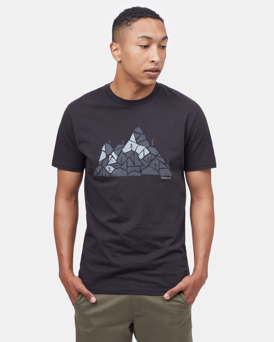 Tentree Bouldering T-Shirt - Meteorite Black