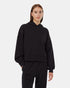 Tentree Women's TreeFleece Sleeve Detail Hoodie - Meteorite Black