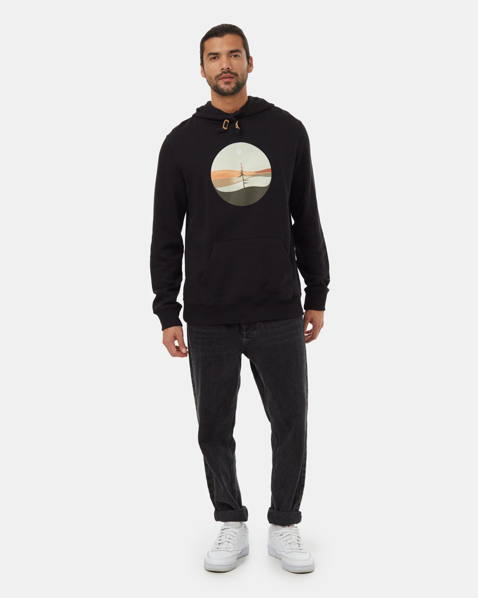 Tentree Men's Artist Portal Hoodie - Meteorite Black Ocean