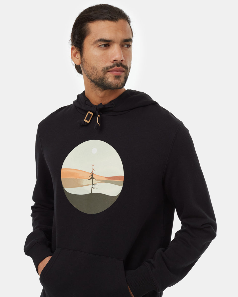 Tentree Men's Artist Portal Hoodie - Meteorite Black Ocean