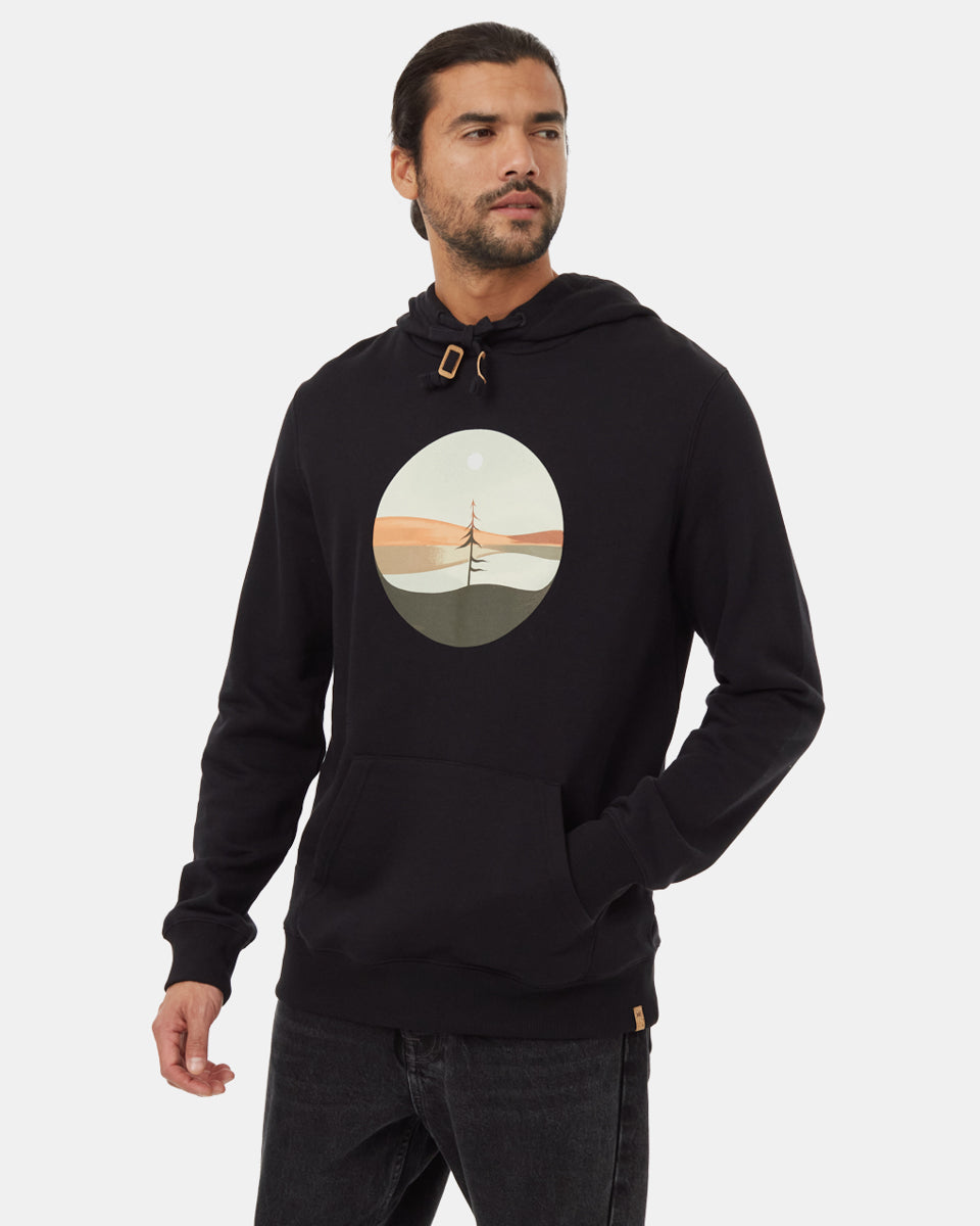Tentree Men's Artist Portal Hoodie - Meteorite Black Ocean