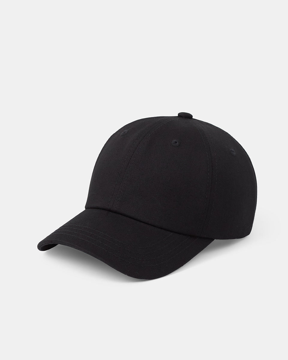 Tentree Organic Cotton Peak Hat - Meteorite Black