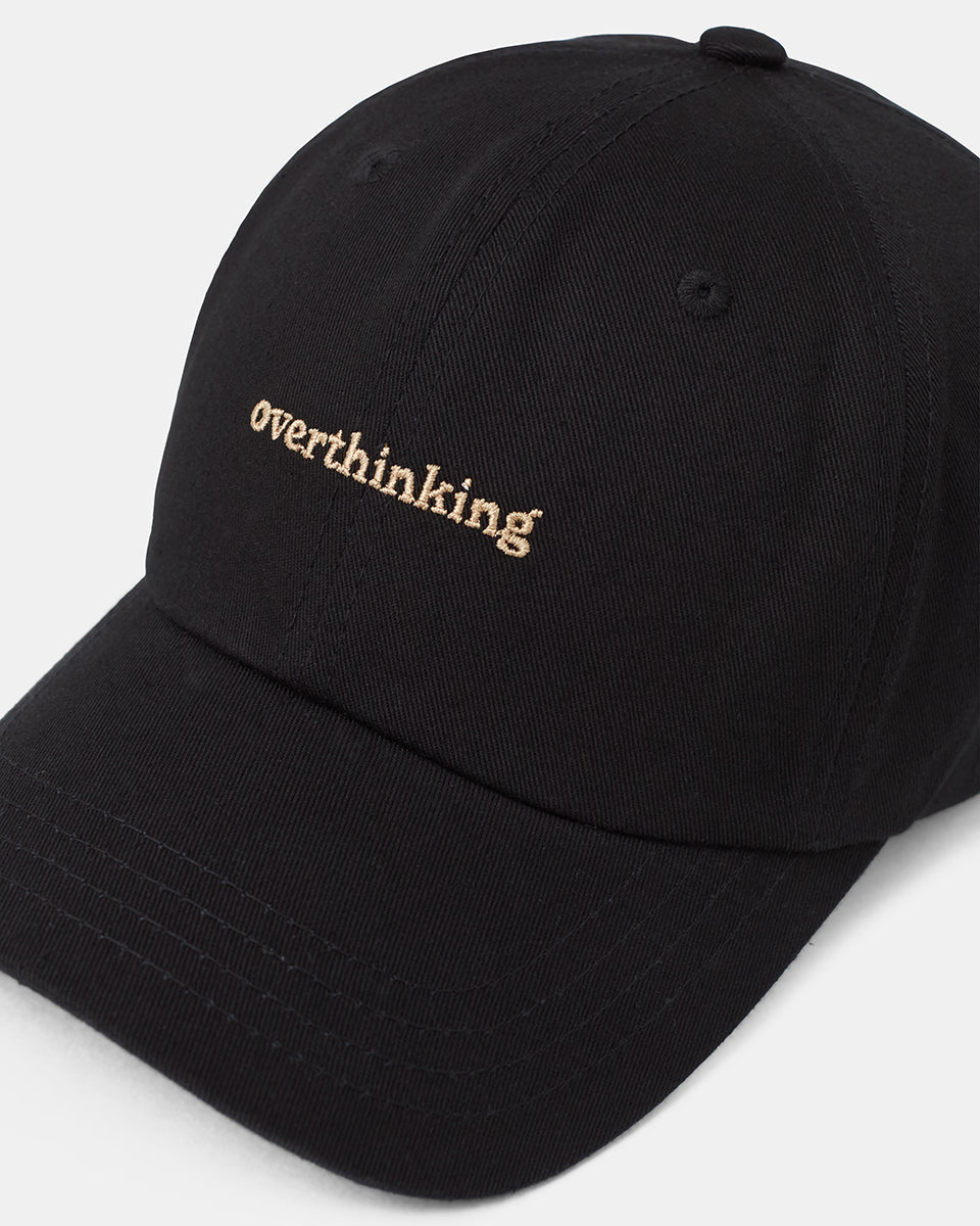 Tentree Slogan Peak Hat - Meteorite Black Overthinking