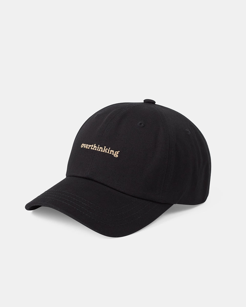 Tentree Slogan Peak Hat - Meteorite Black Overthinking