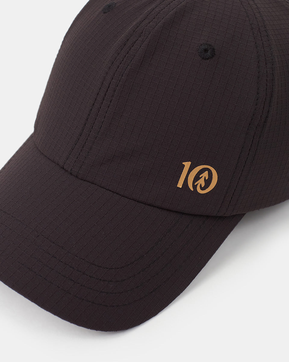 Tentree EcoStretch Nylon Peak Hat - Meteorite Black