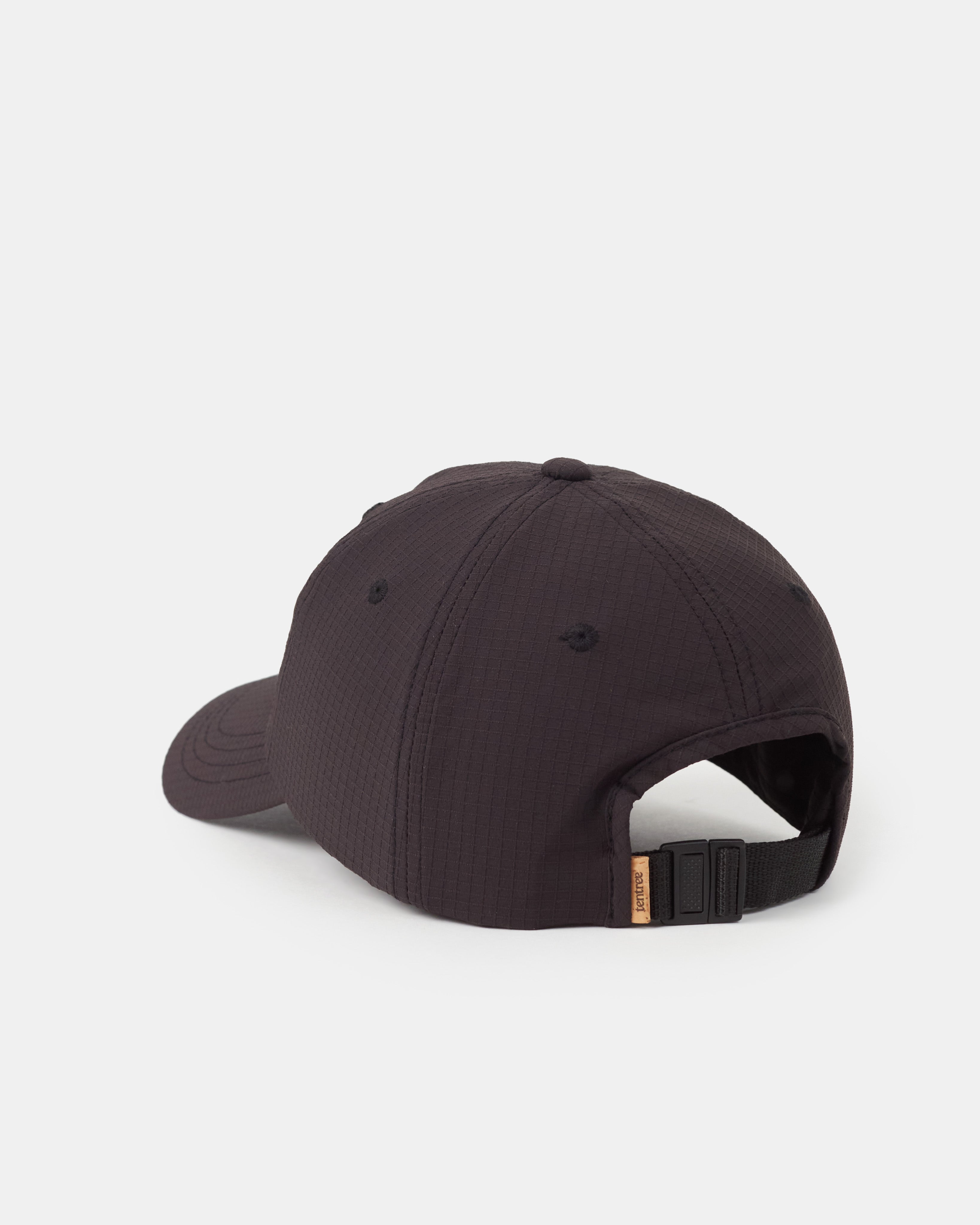 Tentree EcoStretch Nylon Peak Hat - Meteorite Black