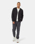 Tentree Men's SoftTerry Light Button Front Cardigan - Meteorite Black