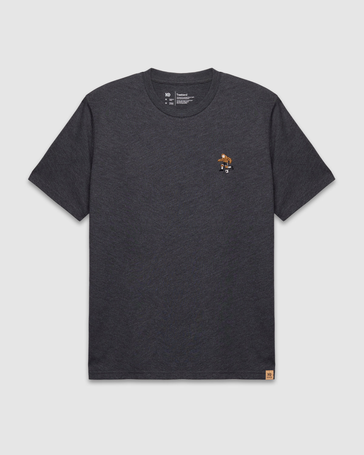 Tentree Men's Soccer Sasquatch T-Shirt - Meteorite Black Heather Soccer