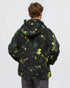 Tentree Men's Sanford Full Zip - Borealis Print Meteorite Black
