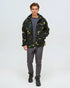 Tentree Men's Sanford Full Zip - Borealis Print Meteorite Black