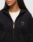 Tentree Women's Boreal Bison Full Zip Hoodie - Meteorite Black Major Brown