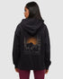 Tentree Women's Boreal Bison Full Zip Hoodie - Meteorite Black Major Brown