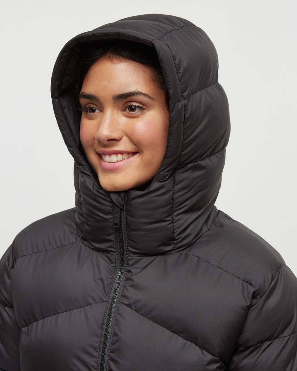 Tentree Women's Harwood Puffer - Meteorite Black