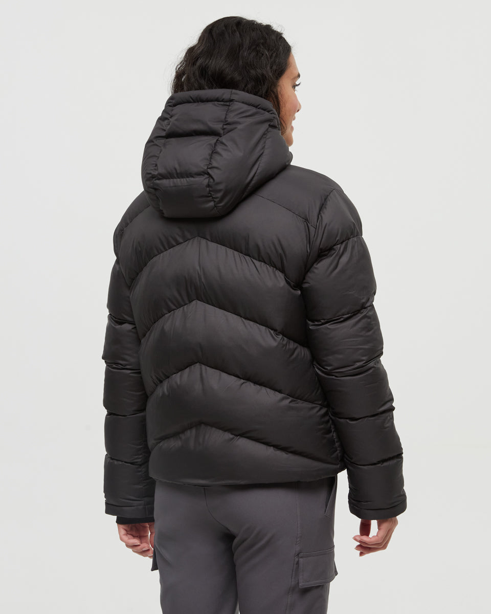 Tentree Women's Harwood Puffer - Meteorite Black